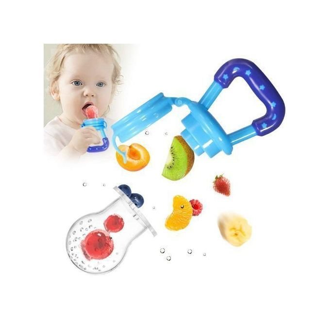 Baby Fruit Silicone Teether 1Pc - Blue - Discount Duuka