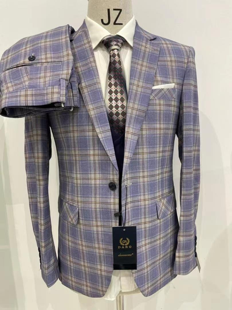 Men's 3 Pieces Slim Fit Suit – Grey - Discount Duuka